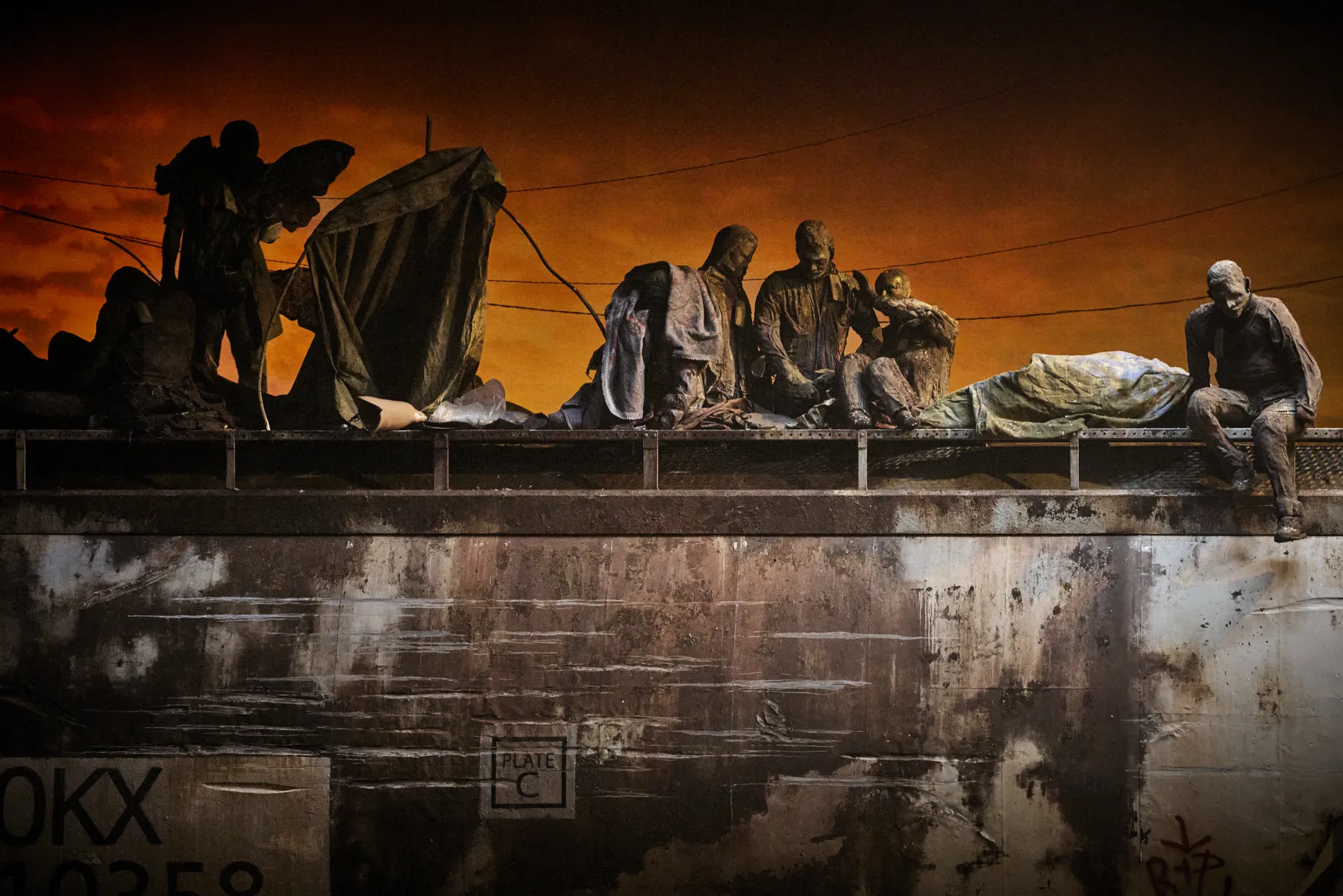 Scénographie du spectacle Monarques