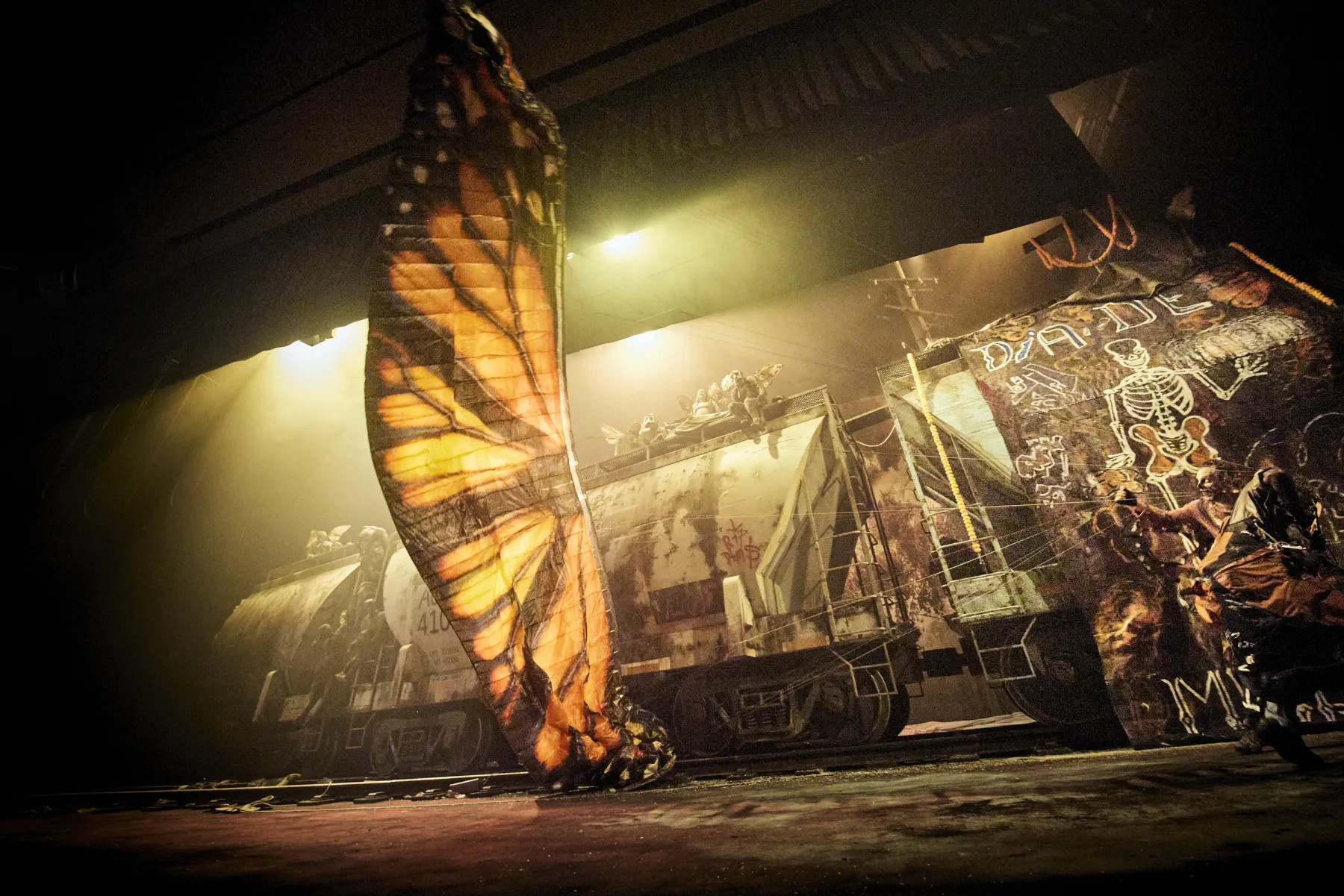 Scénographie du spectacle Monarques